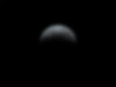 Most of the moon dimmed.