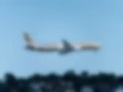 Etihad Airways Boeing B787-9 Dreamliner (registration number A6-BNJ) making final approach to the runway 22L