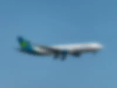 Aer Lingus Airbus A330-302 (registration number EI-FNG) making final approach to the runway 22L
