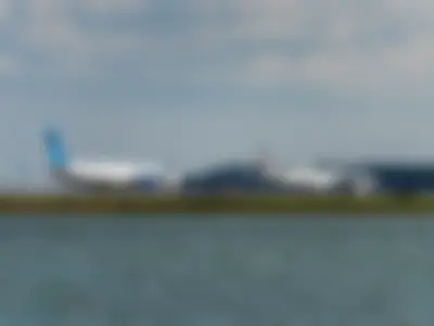 United Airlines Boeing B737-924ER (registration number N66897) was taking off and Air France Airbus A350-941 (registration number F-HUVA) was braking with thrust reversal deployed in the same photo