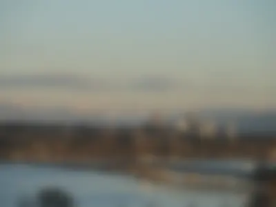 Beautiful sunset view of Bellevue, WA