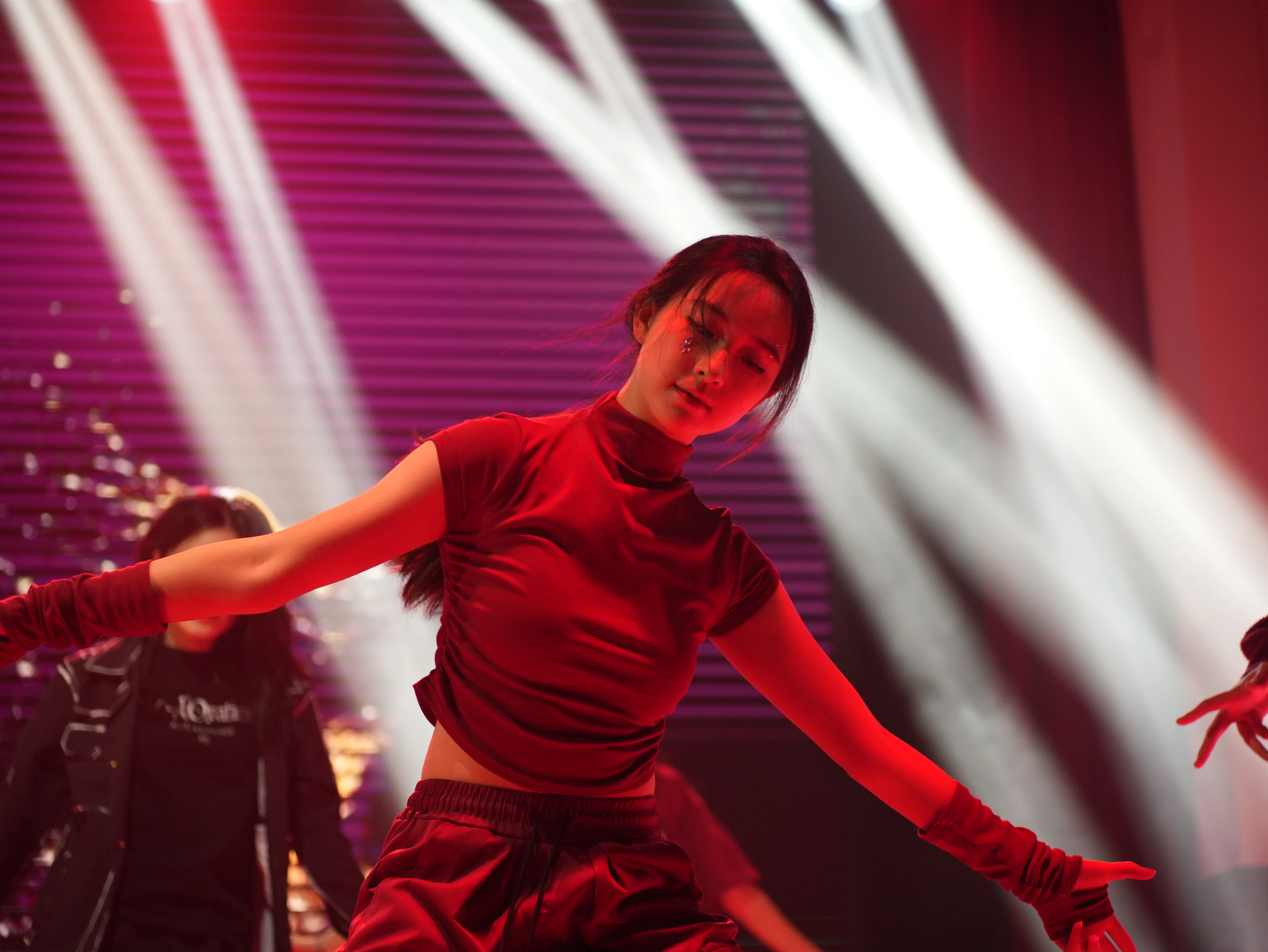 Dancing at the New Year Performance of No.2 High School of East China Normal University